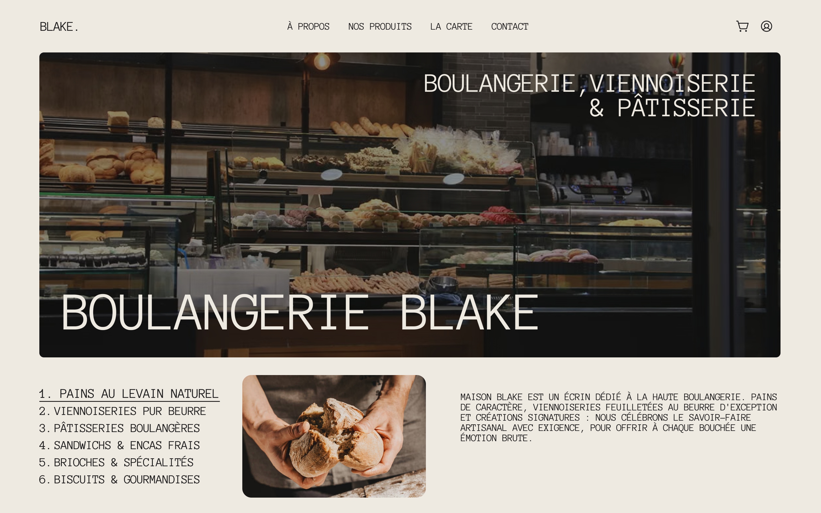 Aperçu du site Blake