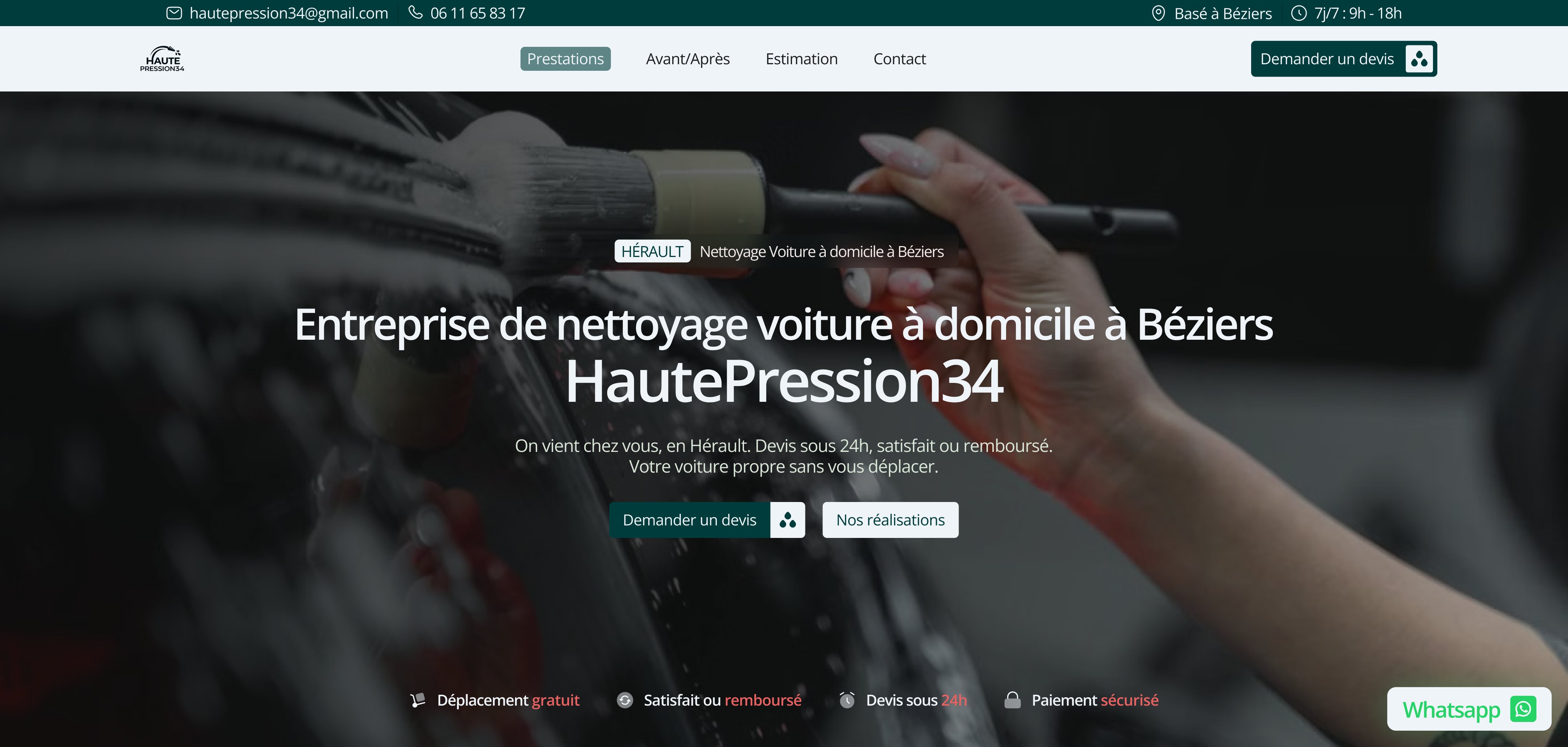 Aperçu du site Haute Pression34