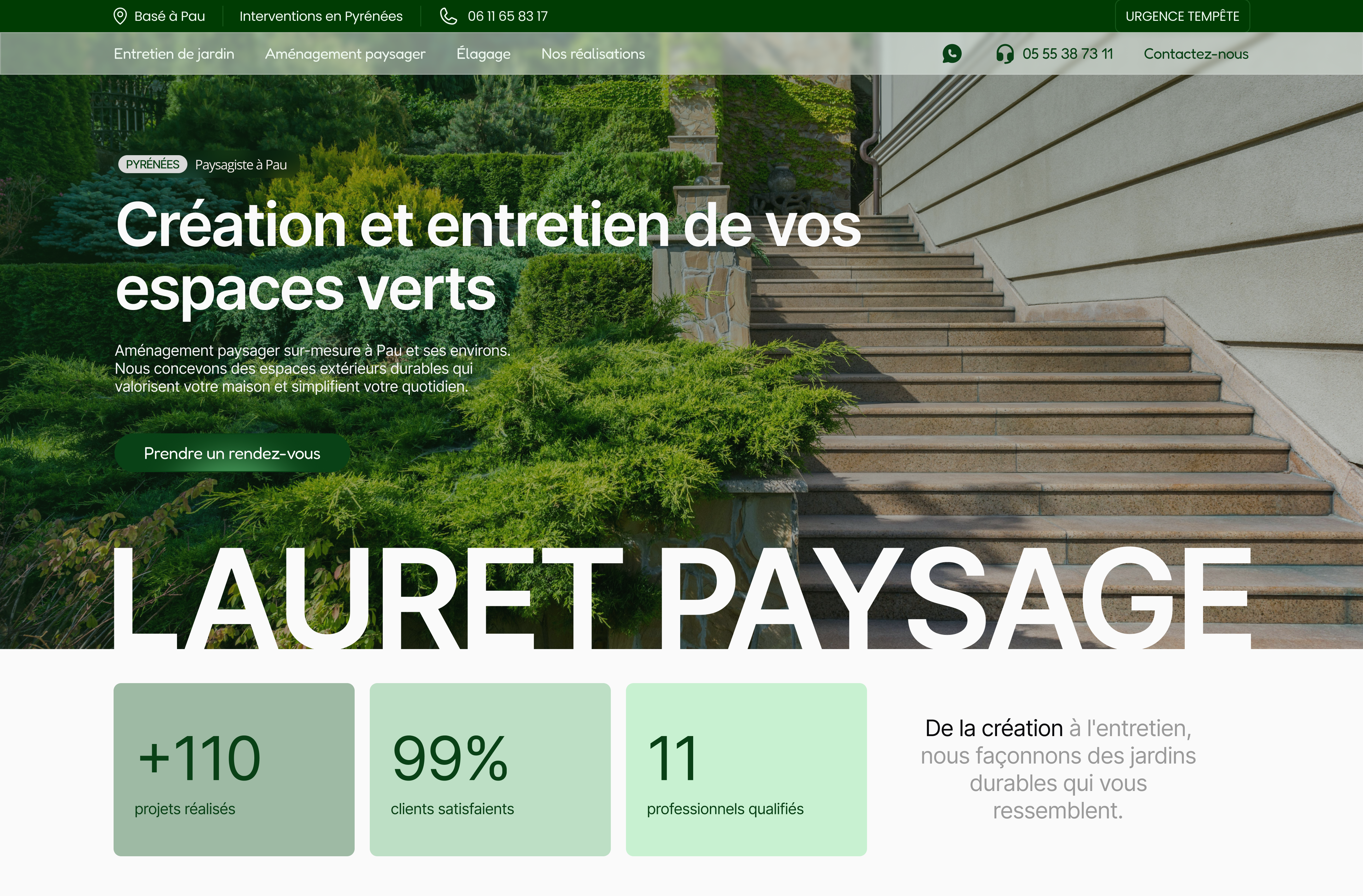 Aperçu du site Lauret